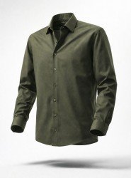 9097-BYMN Business Haki Slim Fit  Gömlek