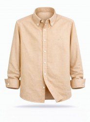 9102-BYMN Kavuniçi Tona Ton Logolu Comfort Fit  Gömlek