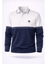 9109-Monchler Lacivert Polo Yaka Triko