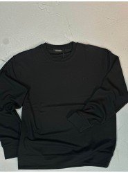 9114-NTW Siyah Sıfır Yaka Modal Kumaş Sweath