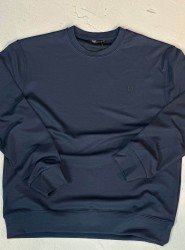 9115-NTW Lacivert Sıfır Yaka Modal Kumaş Sweath