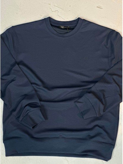 9115-NTW Lacivert Sıfır Yaka Modal Kumaş Sweath