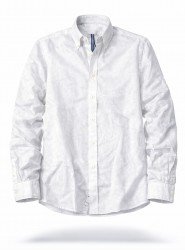 9135-Jacob Cohen Beyaz Keten Comfort Fit Gömlek