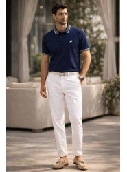 9137-BYMN Lacivert Polo Yaka Tshırt