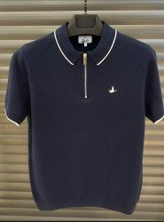 9145-BYMN Lacivert  Kısa kol Polo Yaka Merserize