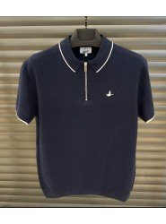 9145-BYMN Lacivert  Kısa kol Polo Yaka Merserize