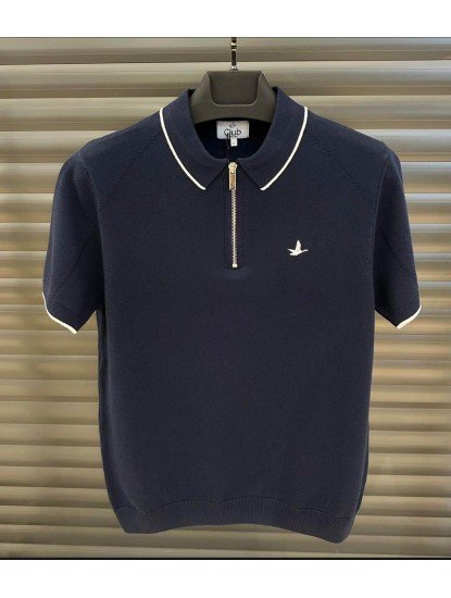 9145-BYMN Lacivert  Kısa kol Polo Yaka Merserize
