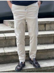 9148-Brooks Brothers Gri Gabardin Likralı Yüksek Bel Pantolon