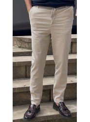 9151-Brooks Brothers Vizon Gabardin Likralı Yüksek Bel Pantolon