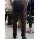 9159-NTWK Kahve Gabardin Likralı Yüksek Bel Pantolon