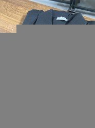 9164-NTWK Siyah Rayon Kumaş Polo Yaka Kısa Kollu Triko