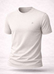 9167-BYMN Kemik Rayon Kumaş Bisiklet Yaka Kısa Kollu Triko