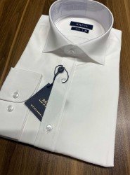 9169-Briva Beyaz Slim Fit Gömlek