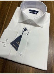 9169-Briva Beyaz Slim Fit Gömlek