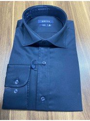 9170-Briva Lacivert Slim Fit Gömlek