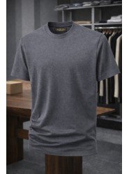 9182-Lora Piano Antrasit Basic Tshirt