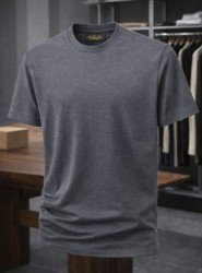 9182-Lora Piano Antrasit Basic Tshirt