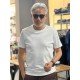 9186-Lora Piano Beyaz Basic Tshirt