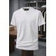 9186-Lora Piano Beyaz Basic Tshirt