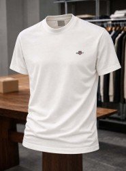 9190-Gnt Beyaz Gant Logolu Basic Tshirt