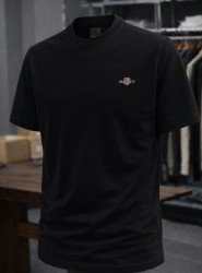 9191-Gnt Siyah Gant Logolu Basic Tshirt