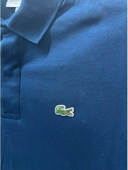 9209-Lcst Lacivert Pike Kumaş Gizli Düğme Polo Yaka Tshirt