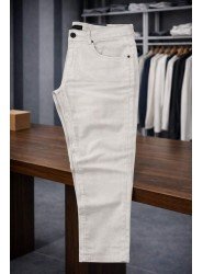 9223-NTWK Taş Rengi Gabardin Pamuk Pantolon