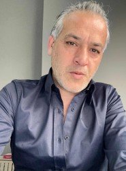 9229-Briva Lacivert Dik Yaka Gizli Düğme Slim Fit Gömlek