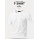 9248-VK Ekru Metal Logo Modal Kumaş Basic Tshirt
