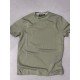 9250-VK Yeşil Metal Logo Modal Kumaş Basic Tshirt