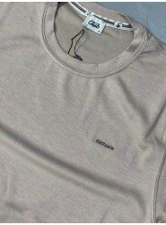 9255-BYMN Vizon Metal Logo Modal Kumaş Basic Tshirt
