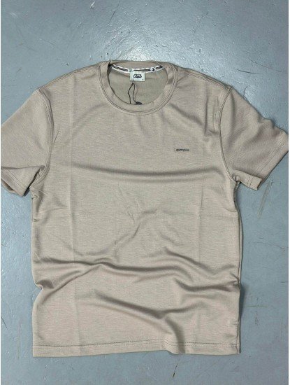 9255-BYMN Vizon Metal Logo Modal Kumaş Basic Tshirt