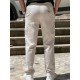 9259-Briva Bej Kanvas Pantolon