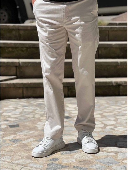9259-Briva Bej Kanvas Pantolon