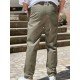 9260-Briva Yeşil Kanvas Pantolon
