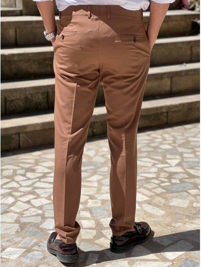 9261-Score Tarçın Pamuk Slim Fit Pantolon