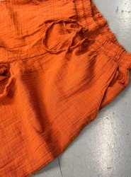 9288-BYMN Kiremit Müslin Kumaş Kadın Pantolon