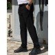 9318-Brooks Brothers Siyah Pamuk Elastanlı Pantolon