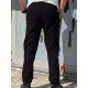 9318-Brooks Brothers Siyah Pamuk Elastanlı Pantolon