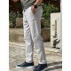 9319-Brooks Brothers Ekru Pamuk Elastanlı Pantolon