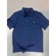 9324-Brooks Brothers İndigo Polo Yaka İnterlok Kumaş Tshırt