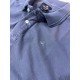 9326-Brooks Brothers Açık Lacivert Polo Yaka Yıkamalı Pamuk Kumaş Tshırt