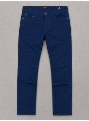 9329-BOSS İndigo Pamuklu Pantolon
