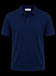 9333-NTW Lacivert Pike Kumaş Polo Yaka Tshırt