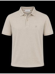 9334-NTW Bej Pike Kumaş Polo Yaka Tshırt