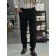 9359-LORA PİANO Siyah Keten Pantolon