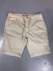 9364-MAC JEANS Krem Likralı Şort