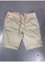 9364-MAC JEANS Krem Likralı Şort