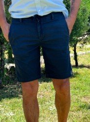 9365-MAC JEANS Lacivert  Likralı Şort