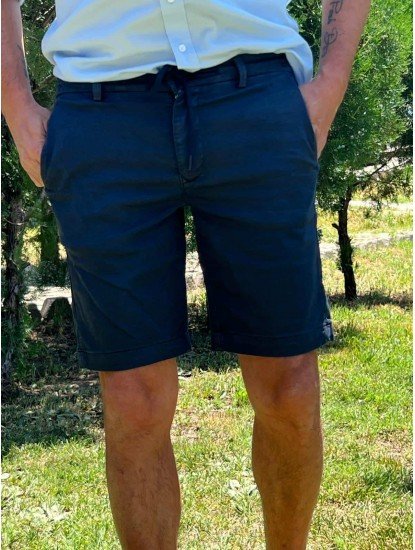 9365-MAC JEANS Lacivert  Likralı Şort